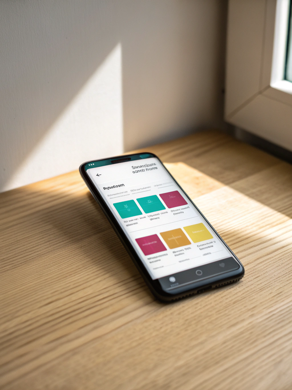 Smartphone displaying app comparison interface